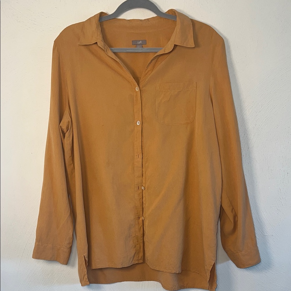 J. Jill 100% silk Button-Up Blouse